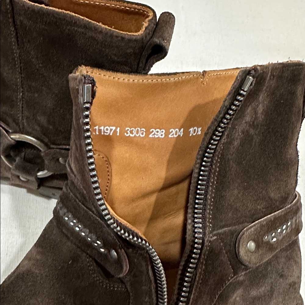 John Varvatos dark brown Eldridge harness boot - Picture 8 of 9